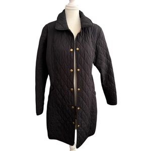 Lands’ End Quilted Trench Coat. Size L (14/16)